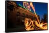 Fire Dancers In Spokane WA-Steve Gadomski-Framed Stretched Canvas