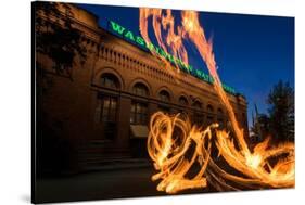 Fire Dancers In Spokane WA-Steve Gadomski-Stretched Canvas