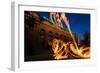 Fire Dancers In Spokane WA-Steve Gadomski-Framed Photographic Print