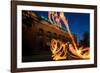 Fire Dancers In Spokane WA-Steve Gadomski-Framed Photographic Print