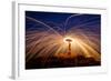 Fire Dancing on the Rocks-Infinity T29-Framed Photographic Print
