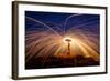 Fire Dancing on the Rocks-Infinity T29-Framed Photographic Print