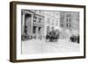 Fire Department's Horse Drawn Engine NYC Photo - New York, NY-Lantern Press-Framed Art Print