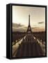 Fire Eiffel 1-Sebastien Lory-Framed Stretched Canvas