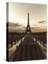 Fire Eiffel 1-Sebastien Lory-Stretched Canvas