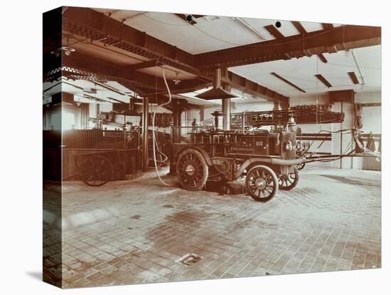 Fire Engine at Cannon Street Fire Station, Cannon Street, City of London, 1907-null-Stretched Canvas