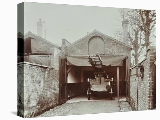 Fire Engine at Streatham Fire Station, London, 1903-null-Stretched Canvas