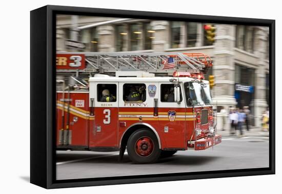 Fire Engine, New York-null-Framed Stretched Canvas