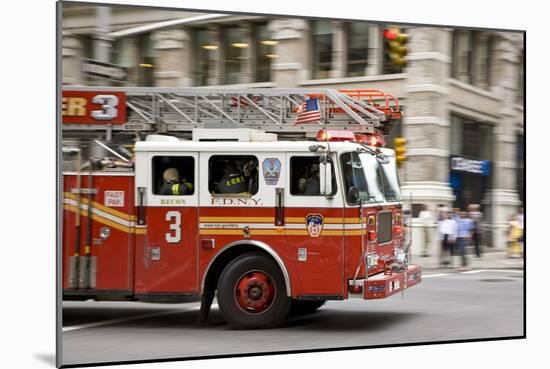 Fire Engine, New York-null-Mounted Photographic Print