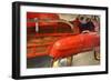 Fire Engine Pedal Car-Michelle Calkins-Framed Art Print