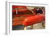 Fire Engine Pedal Car-Michelle Calkins-Framed Art Print