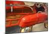 Fire Engine Pedal Car-Michelle Calkins-Mounted Art Print