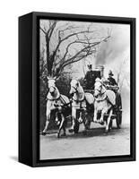 Fire Engine under Full Steam-null-Framed Stretched Canvas