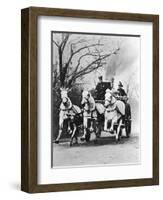 Fire Engine under Full Steam-null-Framed Premium Photographic Print