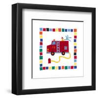 Fire Engine-Sophie Harding-Framed Art Print