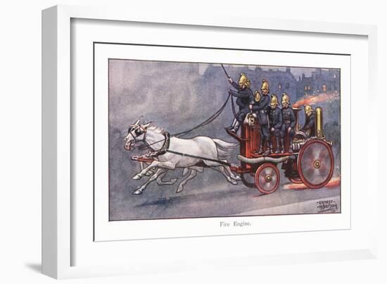 Fire Engine-Ernest Ibbetson-Framed Giclee Print