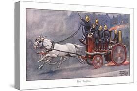 Fire Engine-Ernest Ibbetson-Stretched Canvas