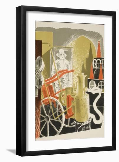 Fire Engineer-Eric Ravilious-Framed Giclee Print