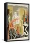 Fire Engineer-Eric Ravilious-Framed Stretched Canvas