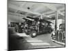 Fire Engines at Battersea Fire Station, Este Road, Battersea, London, 1938-null-Mounted Photographic Print