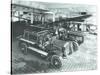 Fire Engines at Cannon Street Fire Station, City of London, 1913-null-Stretched Canvas