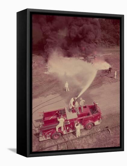 Fire Engines, Elmira, New York-Cornell Capa-Framed Stretched Canvas