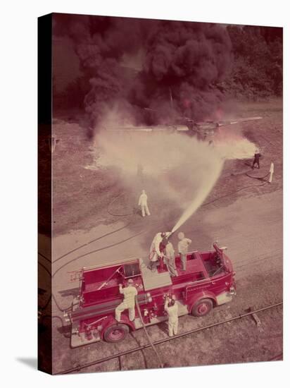 Fire Engines, Elmira, New York-Cornell Capa-Stretched Canvas