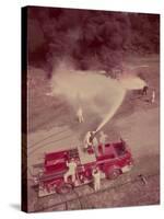 Fire Engines, Elmira, New York-Cornell Capa-Stretched Canvas
