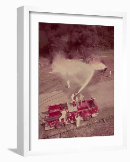 Fire Engines, Elmira, New York-Cornell Capa-Framed Photographic Print