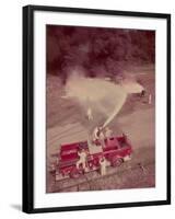 Fire Engines, Elmira, New York-Cornell Capa-Framed Photographic Print