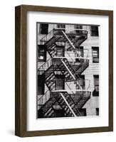 Fire Escape on Apartment Building-Henry Horenstein-Framed Photographic Print