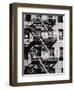 Fire Escape on Apartment Building-Henry Horenstein-Framed Photographic Print