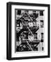 Fire Escape on Apartment Building-Henry Horenstein-Framed Photographic Print