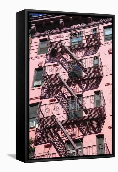 Fire Escape, Soho, Manhattan, New York City, United States of America, North America-Wendy Connett-Framed Stretched Canvas