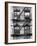 Fire Escape, Stairway on Manhattan Building, New York, United States, Black and White Photography-Philippe Hugonnard-Framed Photographic Print