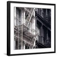 Fire Escape-Metro Series-Framed Art Print