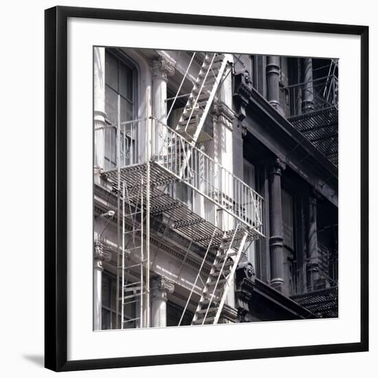 Fire Escape-Metro Series-Framed Art Print