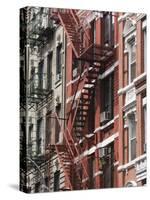 Fire Escapes, Chinatown, Manhattan, New York, United States of America, North America-Martin Child-Stretched Canvas