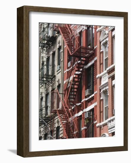 Fire Escapes, Chinatown, Manhattan, New York, United States of America, North America-Martin Child-Framed Photographic Print