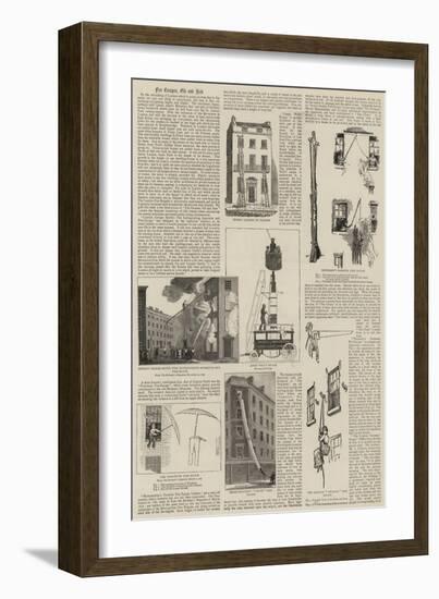 Fire Escapes, Old and New-null-Framed Giclee Print