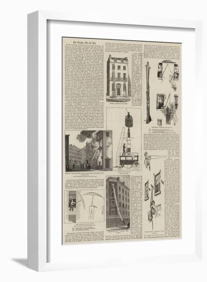 Fire Escapes, Old and New-null-Framed Giclee Print