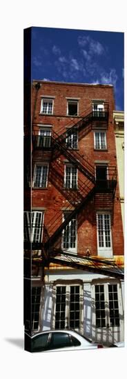 Fire Escapes on Building, Coyote Ugly Saloon, French Market, French Quarter, New Orleans, Louisiana-null-Stretched Canvas