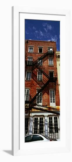 Fire Escapes on Building, Coyote Ugly Saloon, French Market, French Quarter, New Orleans, Louisiana-null-Framed Photographic Print