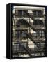 Fire Escapes on the Outside of Buildings in Spring Street, Soho, Manhattan, New York, USA-Robert Harding-Framed Stretched Canvas