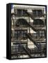 Fire Escapes on the Outside of Buildings in Spring Street, Soho, Manhattan, New York, USA-Robert Harding-Framed Stretched Canvas