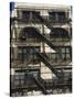 Fire Escapes on the Outside of Buildings in Spring Street, Soho, Manhattan, New York, USA-Robert Harding-Stretched Canvas