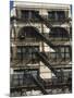 Fire Escapes on the Outside of Buildings in Spring Street, Soho, Manhattan, New York, USA-Robert Harding-Mounted Photographic Print