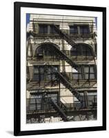 Fire Escapes on the Outside of Buildings in Spring Street, Soho, Manhattan, New York, USA-Robert Harding-Framed Photographic Print