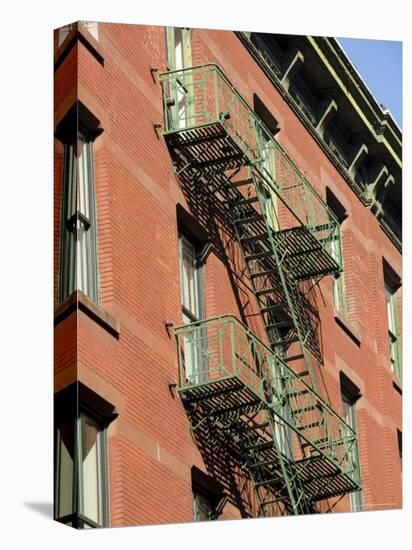 Fire Escapes on the Outside of Buildings in Spring Street, Soho, Manhattan, New York, USA-Robert Harding-Stretched Canvas