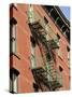 Fire Escapes on the Outside of Buildings in Spring Street, Soho, Manhattan, New York, USA-Robert Harding-Stretched Canvas